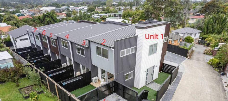 Terraced houses West Auckland